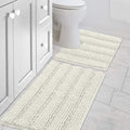 H.VERSAILTEX Bathroom Rugs Bath Rug Set 2 Piece Bathroom Contour Rug Toilet Mat by HVERSAILTEX