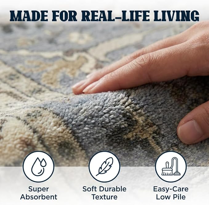 Muddy Mat® Muddy Carpet® Duskfall 2ft x 7ft Washable Area Rugs - Image 2