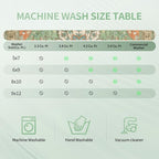 Washable 2x3 Entry Rug, Floral Vintage Design Area Rug, Non Slip Laundry Room - Image 4