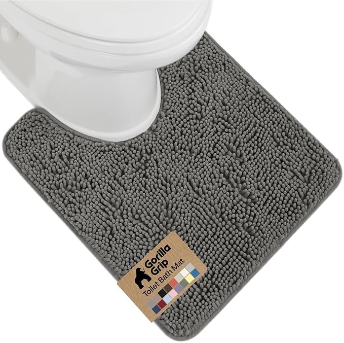 GORILLA GRIP Plush Absorbent Shaggy Chenille Bath Rug Mat by Unknown