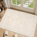 Machine Washable Area Rugs 2x3: Vintage Boho Neutral Washable Rug Indoor Soft by Luxturiy