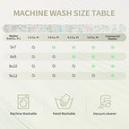 Washable Rugs 8x10 Area Rugs for Living Room, Ultra Soft Faux Wool Retro Carpets - Image 4