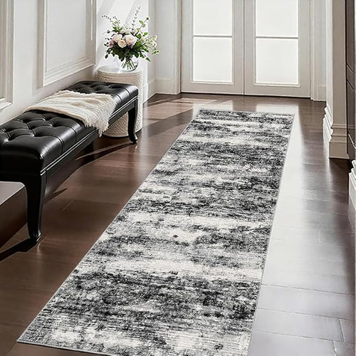 2x5 Washable Runner Rugs，Modern Abstract Rug Runner, Ultra-Thin Kitchen Runner - Image 2