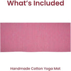 LFH Home Handmade Cotton Yoga Mat Cotton Rug picnic mat - Image 8