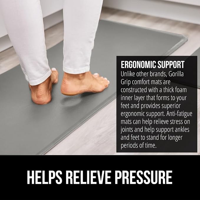 GORILLA GRIP Comfortable Cushioned Kitchen Mats - Image 3