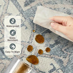 Rugxara 2'6''x8' Runner Rug, Washable Kitchen Rugs, Non Slip Low Pile Area Rug - Image 8