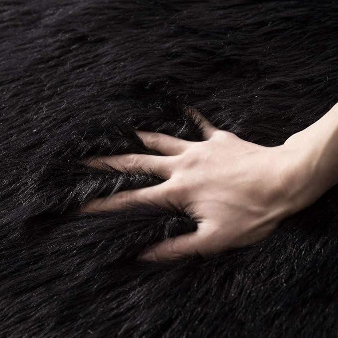 MIULEE Fluffy Rug Soft Shaggy Faux Fur Area Rug Luxury Plush Sheepskin Carpet - Image 4