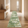 2x10 Runner Rug Non-Slip，Modern Abstract 10ft Washable Runner Rugs by Unknown