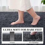 Area Rugs 9x12 Living Room Bedroom: Soft Fluffy Shag Rugs Upgrade Non-Slip High - Image 4