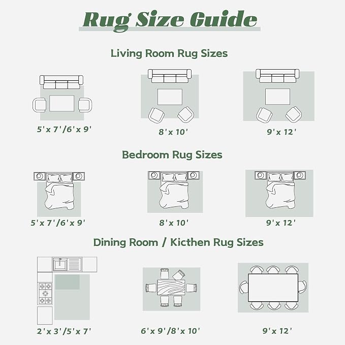 Area Rug 10x14 Washable Rug, Vintage Boho Medallion Rugs Non-Slip Soft Low Pile - Image 8
