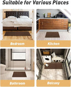 AMOAMI Upgraded Waffle Bath Mat, Super Absorbent Non Slip Bath Mats - Image 7