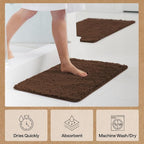 GORILLA GRIP Bath Rug Mat 48x17, Thick Soft Absorbent Chenille, Quick Dry - Image 7