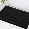 H.VERSAILTEX Bath Mats for Bathroom Non Slip Extra Thick Chenille Striped Bath by HVERSAILTEX