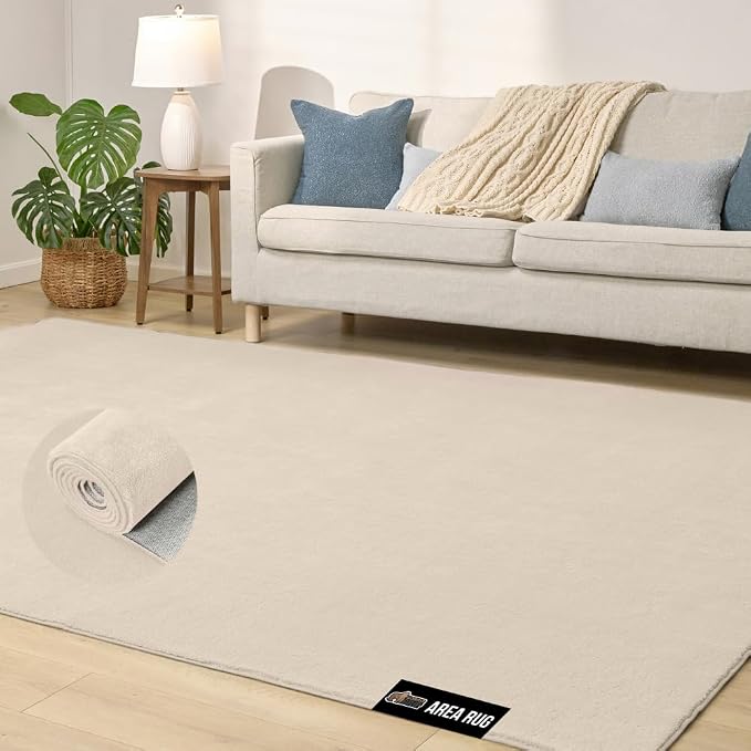 GORILLA GRIP Slip Resistant Soft Washable Stain Resistant Area Rug, Plush Thick by Unknown