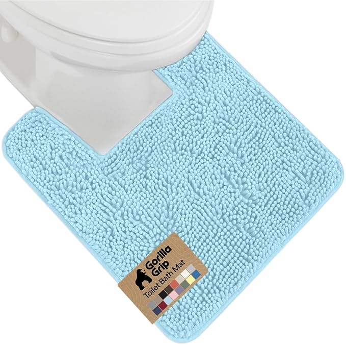 GORILLA GRIP Plush Absorbent Shaggy Chenille Bath Rug Mat by Unknown