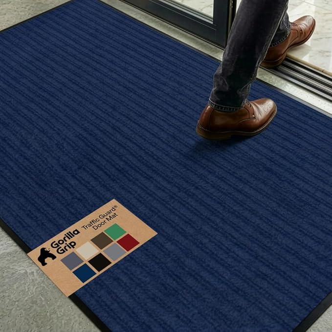 GORILLA GRIP Waterproof Traffic Guard Door Mat, Heavy Duty Entryway Mats by Unknown