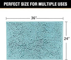 H.VERSAILTEX Bath Mat for Bathroom Non Slip Luxury Chenille Ultra Soft Bath - Image 2