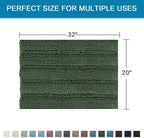 H.VERSAILTEX Bath Rugs for Bathroom Non Slip Bath Mats Extra Thick Chenille - Image 2
