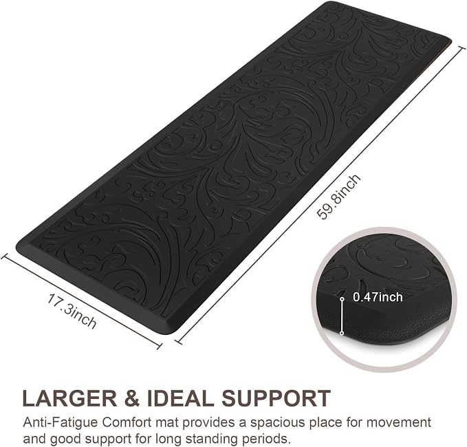 KMAT Kitchen Mat Cushioned Anti-Fatigue Waterproof Non-Slip Standing Mat - Image 2