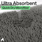 GORILLA GRIP Plush Absorbent Shaggy Chenille Bath Rug Mat - Image 6
