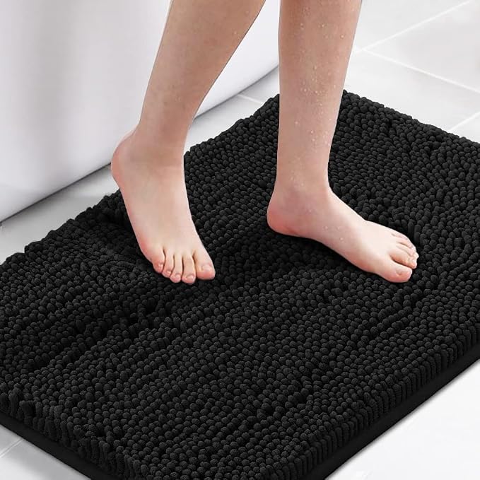 H.VERSAILTEX Bath Mat for Bathroom Non Slip Luxury Chenille Ultra Soft Bath by HVERSAILTEX