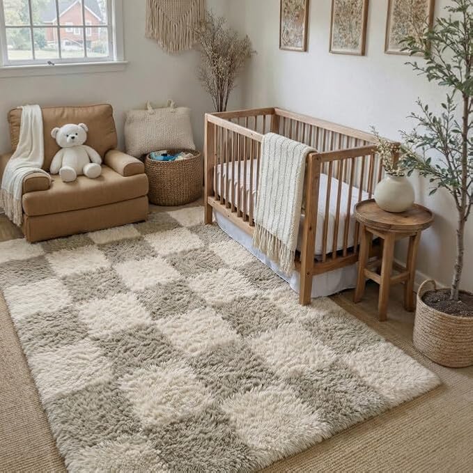 PureCozy Modern Rug 4x6 for Living Room by PureCozy
