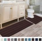 H.VERSAILTEX Bathroom Rugs Bath Rug Set 2 Piece Bathroom Contour Rug Toilet Mat by HVERSAILTEX