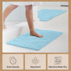 GORILLA GRIP Bath Rug Mat 60x24, Thick Soft Absorbent Chenille, Quick Dry - Image 7