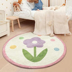 Poowe Round Kids Playroom Rug by Poowe