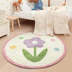 Poowe Round Kids Playroom Rug by Poowe