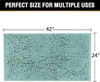 H.VERSAILTEX Microfiber Bath Rugs Chenille Floor Mat Ultra Soft Washable - Image 2