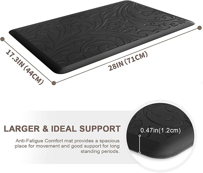 KMAT Kitchen Mat Cushioned Anti-Fatigue Waterproof Non-Slip Standing Mat - Image 2