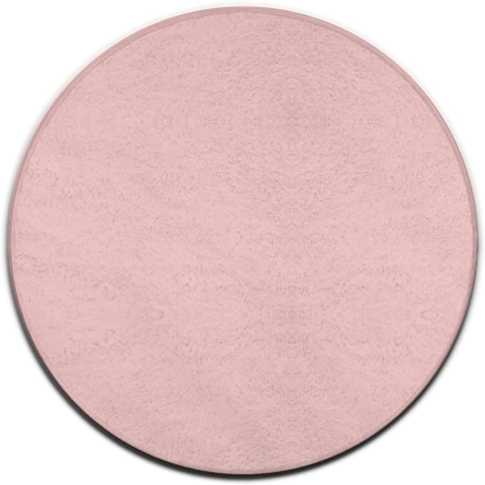 Machine Washable Modern Round Area Rug, Room Sofa Yoga Soft Round Carpet by Meaudiwes