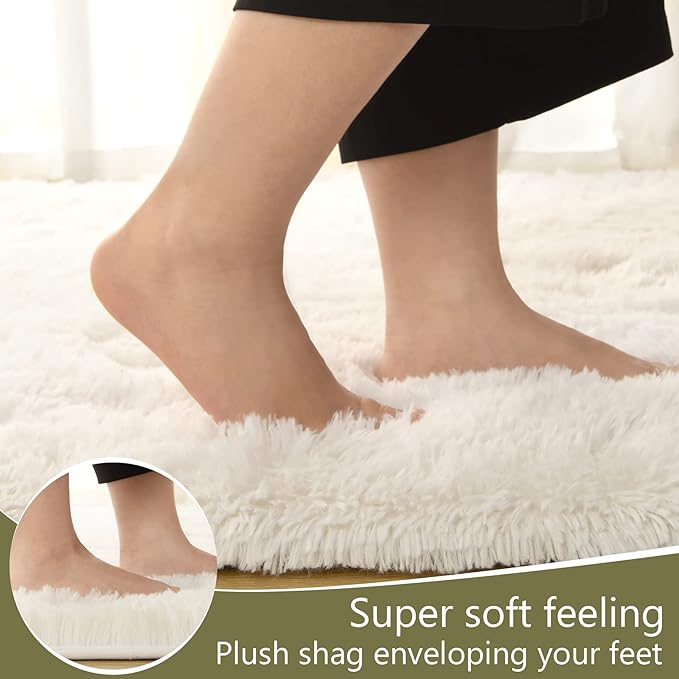 LOCHAS Ultra Soft Indoor Modern Area Rugs Fluffy Living Room Carpets - Image 6