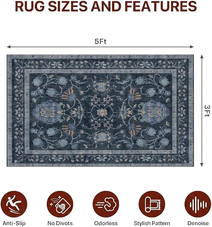 36"x60" Office Chair Mat for Hardwood Tile Floor, Under Desk Carpet Protector - Image 6