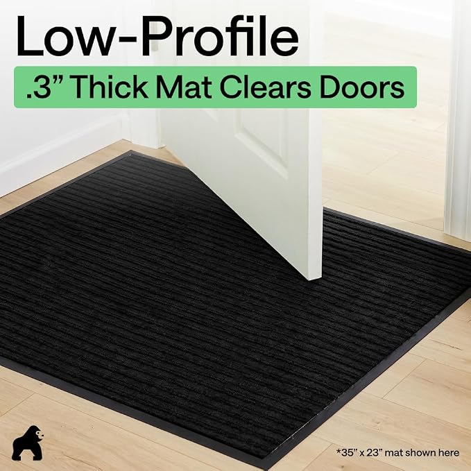 GORILLA GRIP Waterproof Traffic Guard Door Mat, 2 Pack Heavy Duty Entryway Mats - Image 9