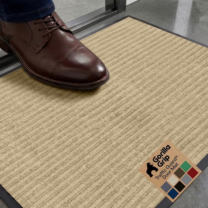 GORILLA GRIP Waterproof Traffic Guard Door Mat, Heavy Duty Entryway Mats by Unknown