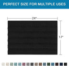 H.VERSAILTEX Bathroom Rugs Bath Rugs Non Slip Bath Mats Extra Thick Chenille - Image 2