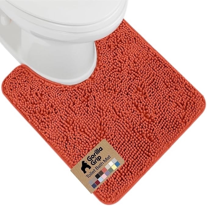 GORILLA GRIP Plush Absorbent Shaggy Chenille Bath Rug Mat by Unknown