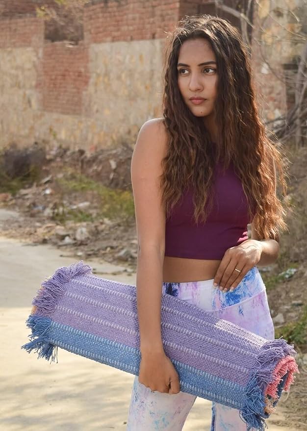 Jaipur art & Rugs Cotton Yoga Mat - Image 3