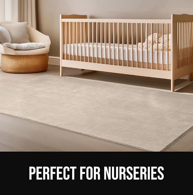 GORILLA GRIP Slip Resistant Soft Washable Stain Resistant Area Rug, Plush Thick - Image 9