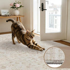 10x12 Area Rug for Living Room: Vintage Boho Neutral Washable Rug Indoor Soft - Image 9