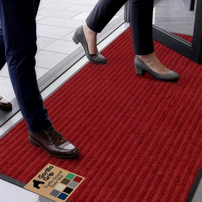 GORILLA GRIP Waterproof Traffic Guard Door Mat, Heavy Duty Entryway Mats by Unknown