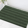 H.VERSAILTEX Bath Mats for Bathroom Non Slip Extra Thick Chenille Striped Bath by HVERSAILTEX