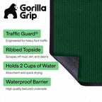 GORILLA GRIP Waterproof Traffic Guard Door Mat, 2 Pack Heavy Duty Entryway Mats - Image 2