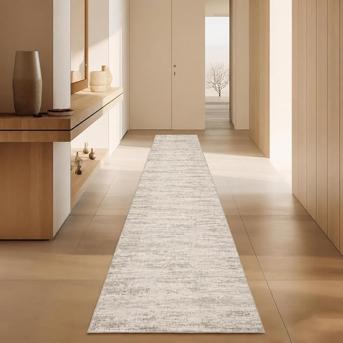 2x10 Runner Rug Non-Slip，Modern Abstract 10ft Washable Runner Rugs by Unknown