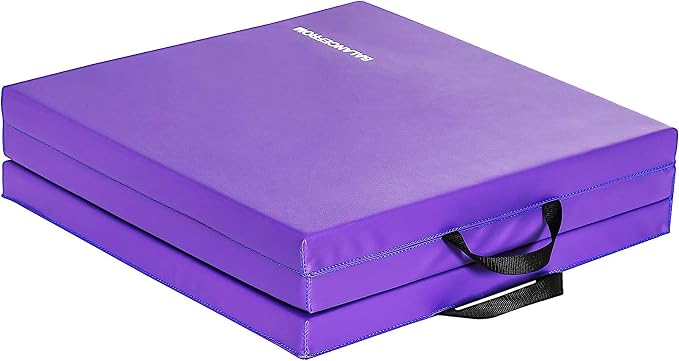 BalanceFrom 6x2 Feet 3-Panel Folding Gymnastics Mat – 2-Inch Thick Pad - Image 9