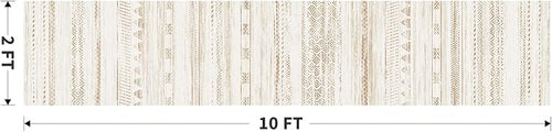 2x10 Runner Rug Machine Washable Non Slip Area Rug Distressed Neutral Moroccan - Image 2