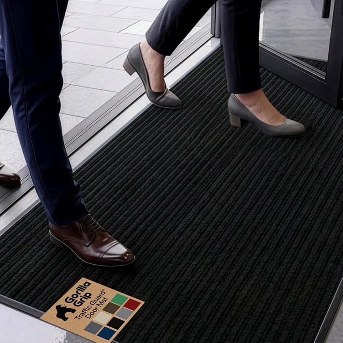 GORILLA GRIP Waterproof Traffic Guard Door Mat, Heavy Duty Entryway Mats by Unknown