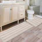 H.VERSAILTEX Bathroom Rugs Bath Rug Set 2 Piece Bathroom Contour Rug Toilet Mat by HVERSAILTEX